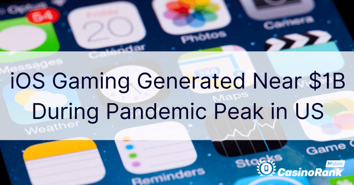 Jogos para iOS geraram quase US $ 1 bilhão durante o pico da pandemia nos EUA